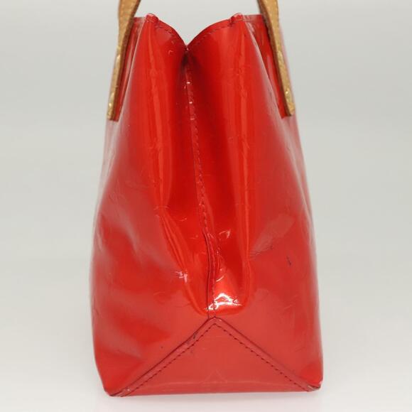 LOUIS VUITTON Monogram Vernis Reade PM Hand Bag Red Rouge M91088 - Picture 6 of 13
